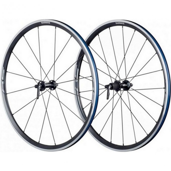 Комплект колес SHIMANO RS330, 10/11 скоростей, черный EWHRS330FREB Комплект колес SHIMANO RS330, 10/11 скоростей, черный EWHRS330FREB