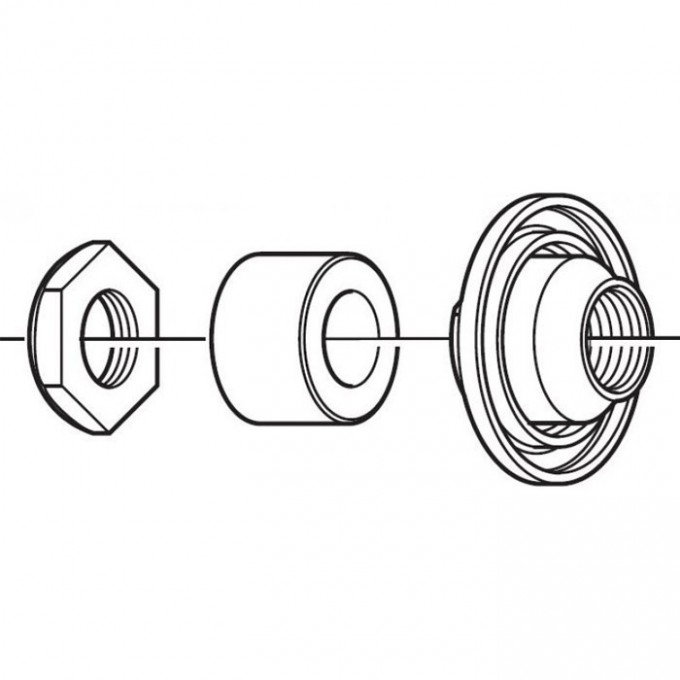 Конус велосипедный SHIMANO к FH-M590, левый, с гайкой и шайбой Y3SV98020 Конус велосипедный SHIMANO к FH-M590, левый, с гайкой и шайбой Y3SV98020