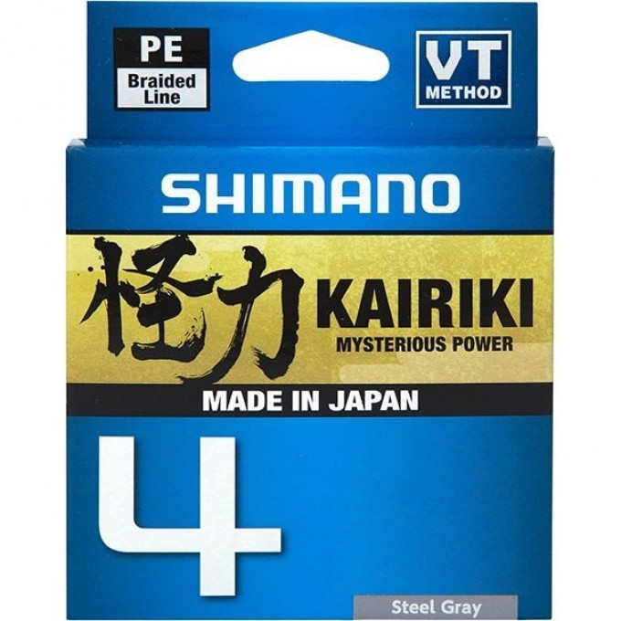 Леска плетёная SHIMANO KAIRIKI 4 PE 150 м серая 0.06 мм 4.4 кг LDM54TE0606015S Леска плетёная SHIMANO KAIRIKI 4 PE 150 м серая 0.06 мм 4.4 кг LDM54TE0606015S
