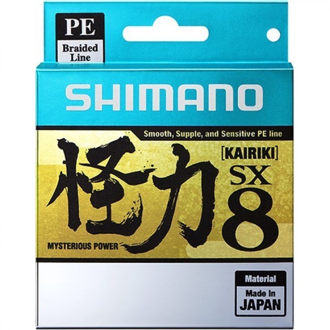 Леска плетёная SHIMANO KAIRIKI 8 PE 150 м разноцветная 0.160 мм 10.3 кг 59WPLA58R23 Леска плетёная SHIMANO KAIRIKI 8 PE 150 м разноцветная 0.160 мм 10.3 кг 59WPLA58R23