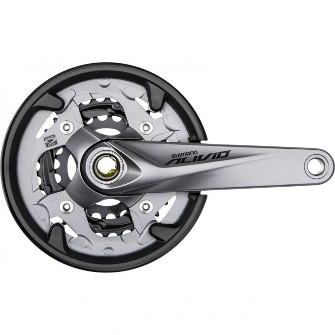 Система SHIMANO ALIVIO, M4050, 9 скоростей, 175 мм, интегрированный вал, с защитой, 40/30/22T EFCM4050EX002C Система SHIMANO ALIVIO, M4050, 9 скоростей, 175 мм, интегрированный вал, с защитой, 40/30/22T EFCM4050EX002C